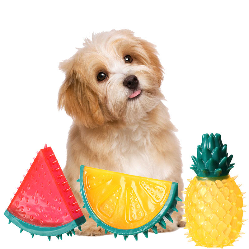 Squeaky Fruit Pal Chew Toy